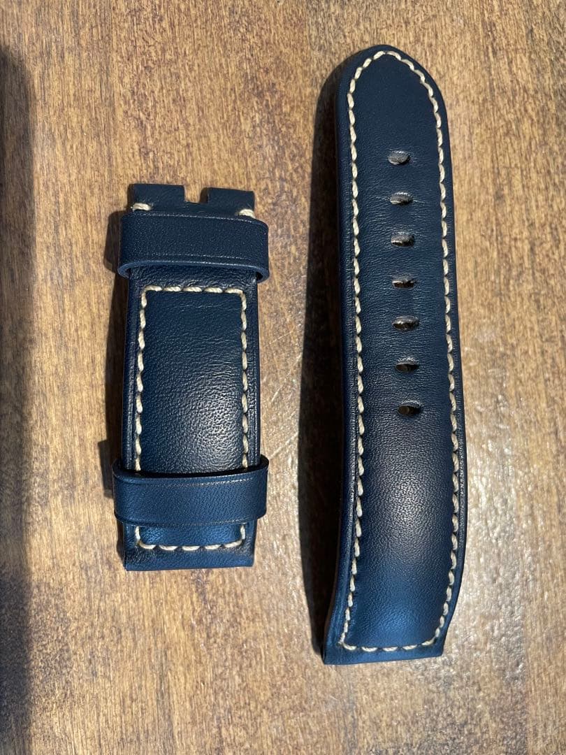 パネライ✴︎レザーベルト青カーフ