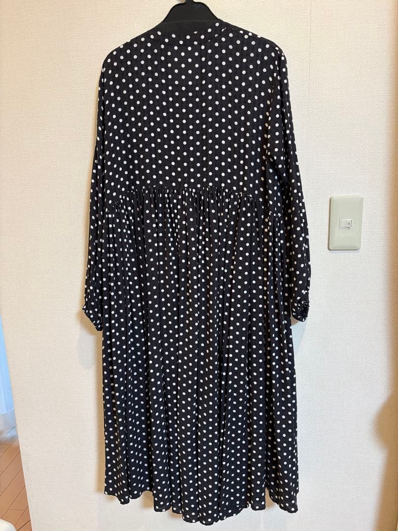 【新品・未使用】BEARDSLEY ドットギャザー　ワンピース　サイズ0