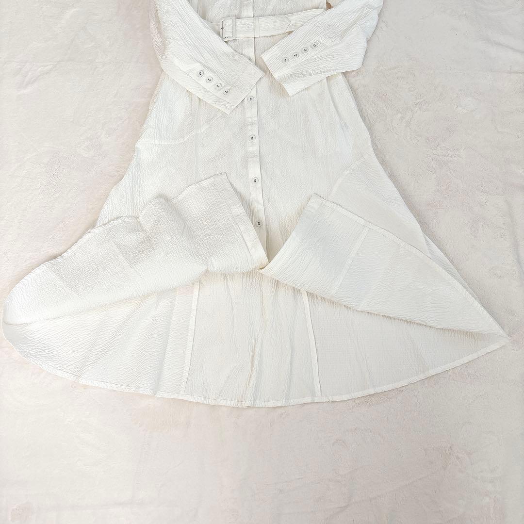 AKIRANAKA アキラナカ ロングシャツワンピース 白 日本製 2 M 美品