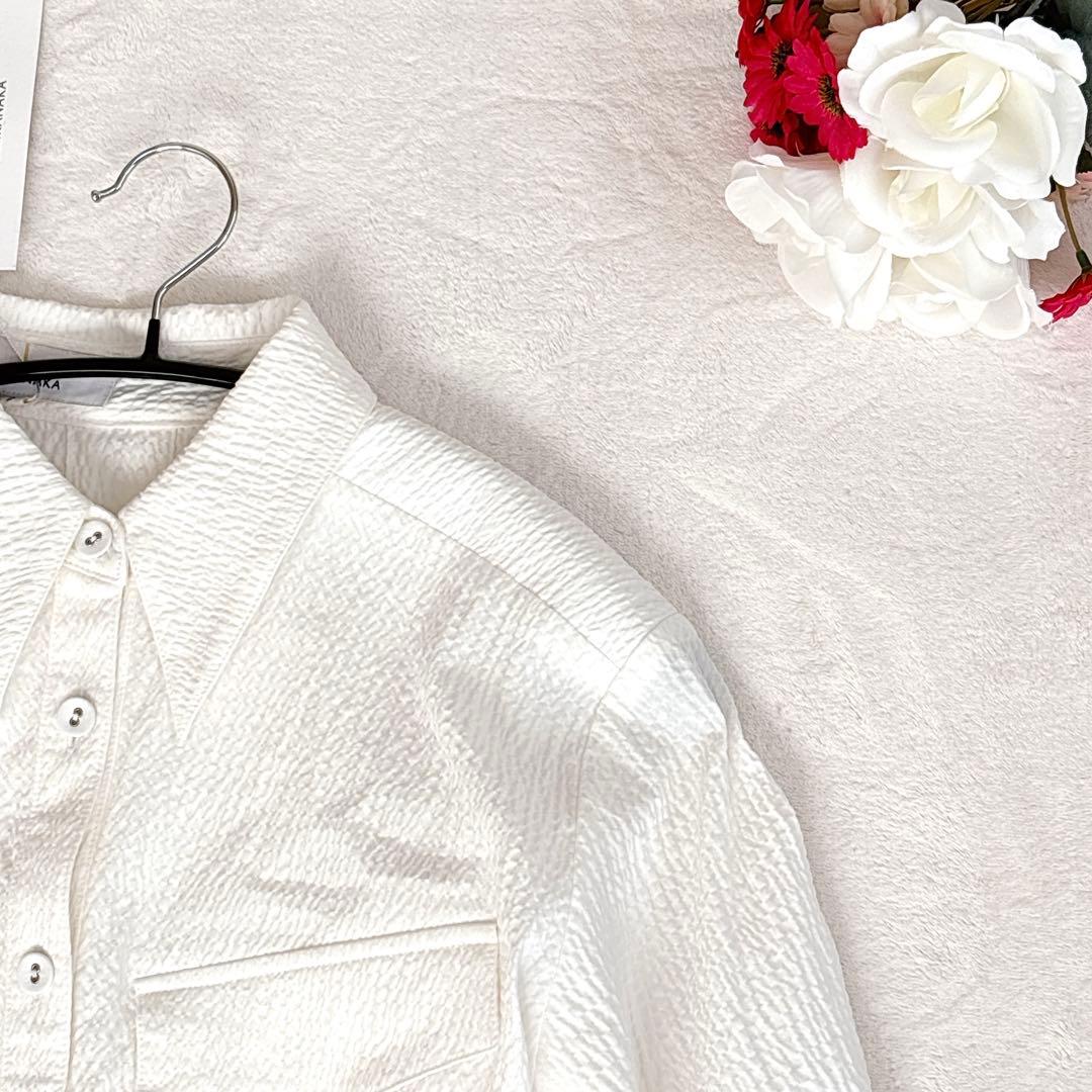 AKIRANAKA アキラナカ ロングシャツワンピース 白 日本製 2 M 美品