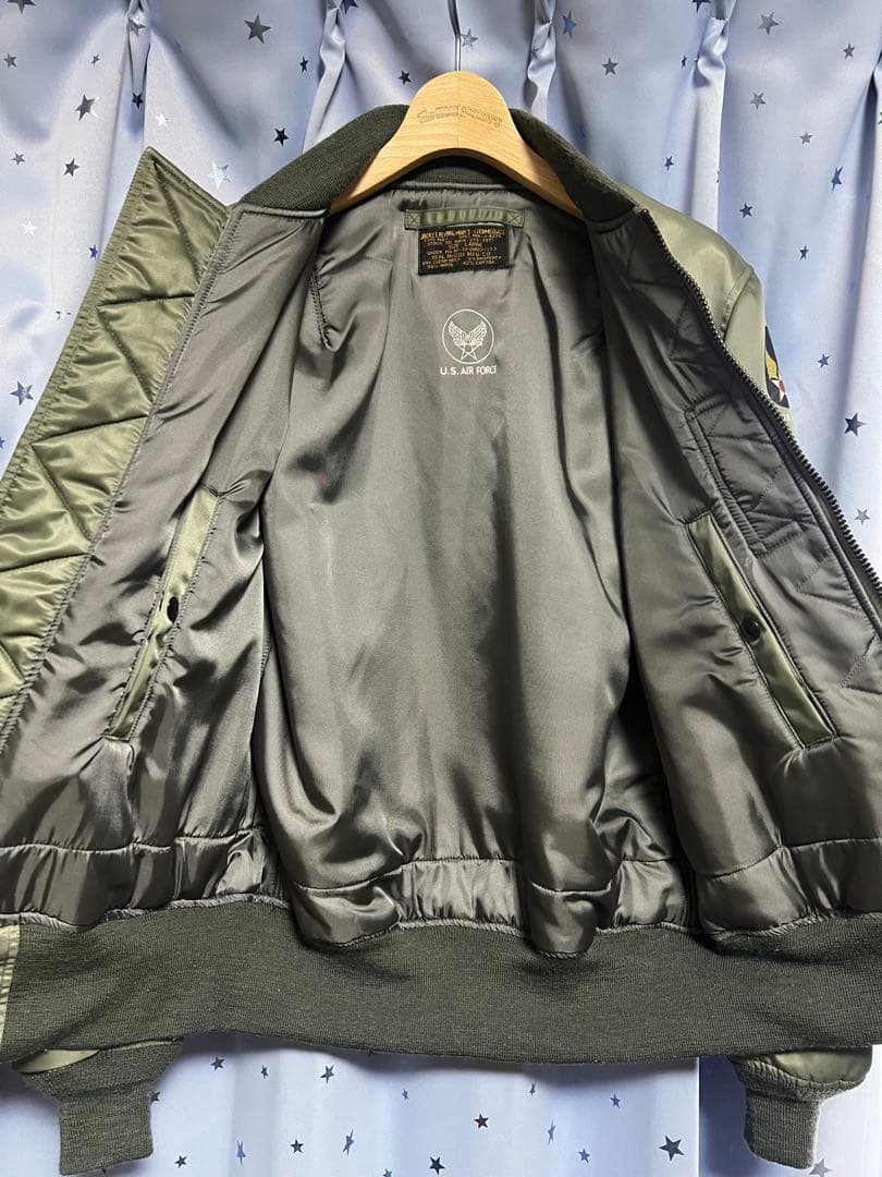 リアルマッコイズ MA-1 フライトジャケット オリーブグリーン　L