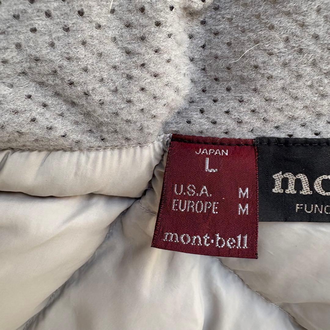 極美品 モンベル 秋冬 800フィルパワー ライトアルパインダウンベスト L