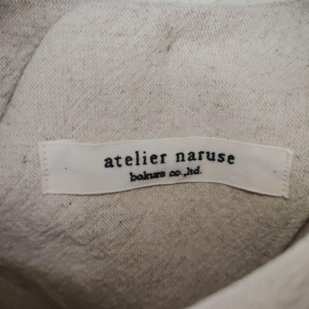 アトリエナルセ　コットン リネン スモック ブラウス “チューリップ