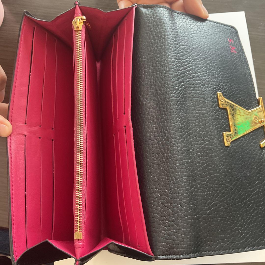 そら　ルイヴィトン トリヨン ポルトフォイユ カプシーヌ 長財布