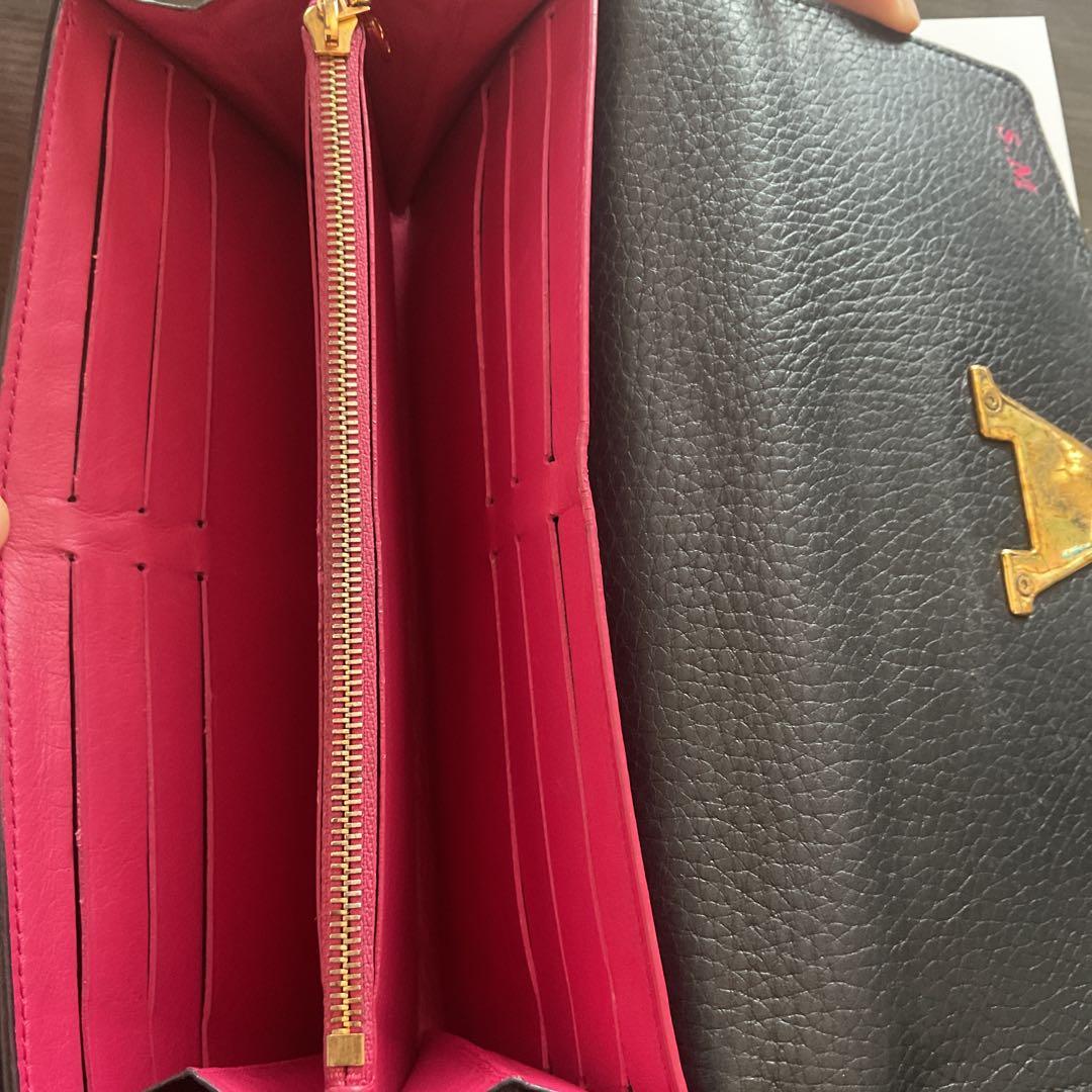 そら　ルイヴィトン トリヨン ポルトフォイユ カプシーヌ 長財布