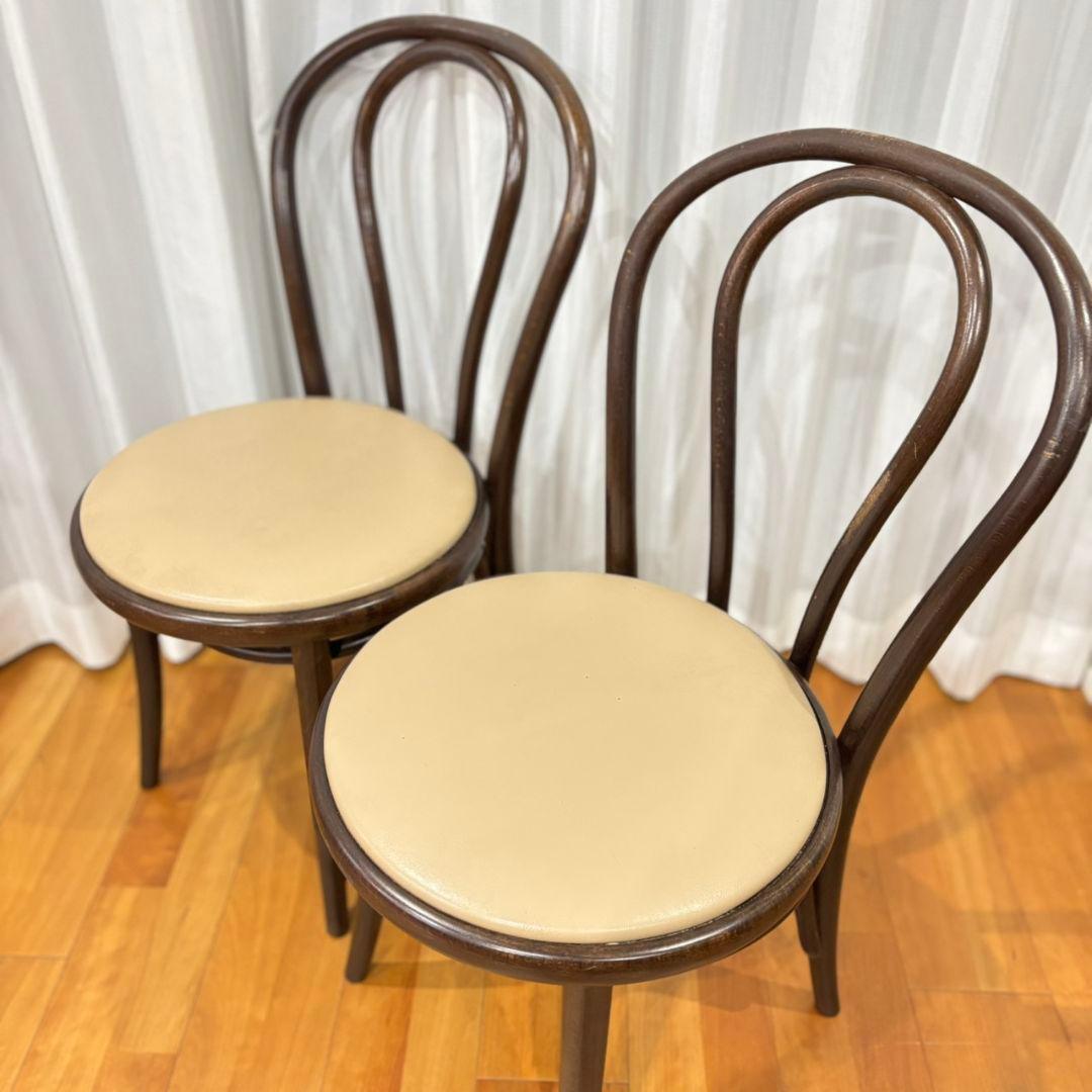 【希少チェコ製✨】ベントウッドチェア 2脚セット 曲げ木 名作デザイン
