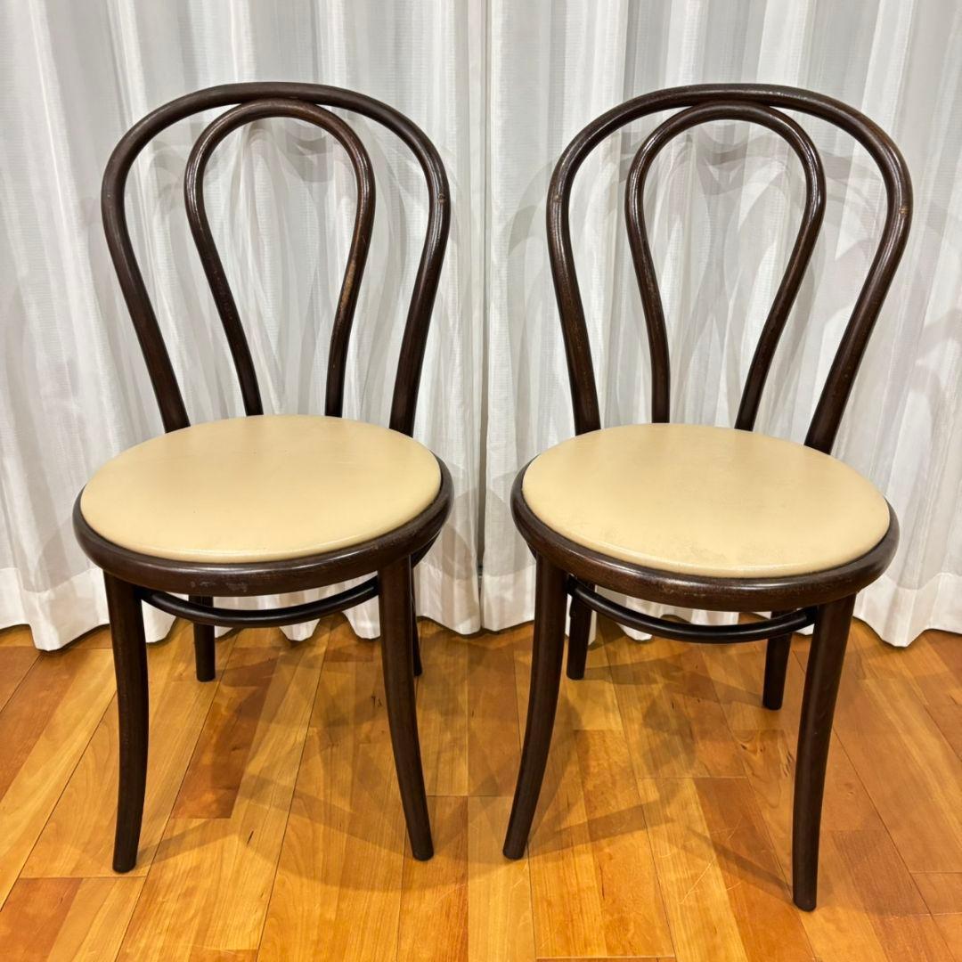 【希少チェコ製✨】ベントウッドチェア 2脚セット 曲げ木 名作デザイン