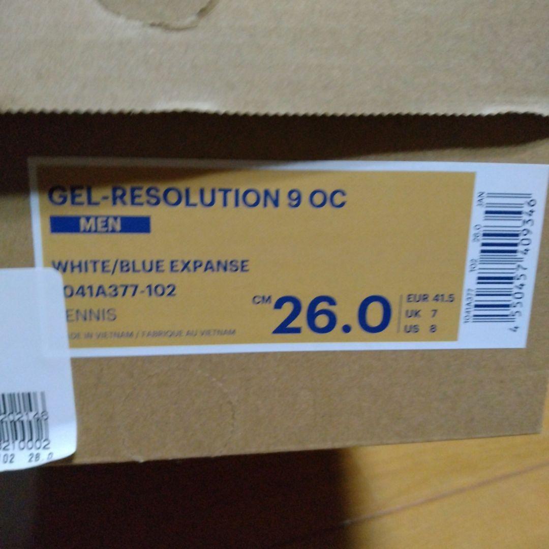 シューズ(男性用) ASICS GEL-RESOLUTION 9 OC 26.0cm