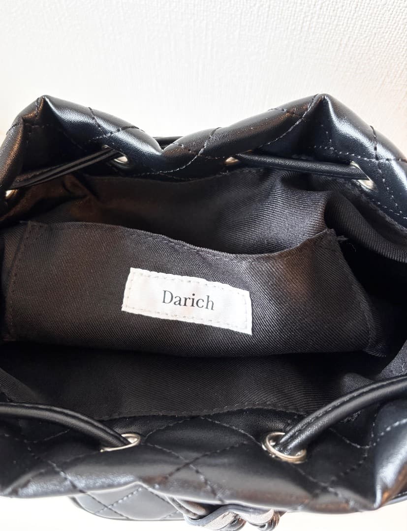 Darich DDキルティングハンドルバッグ BLACK ノベルティ