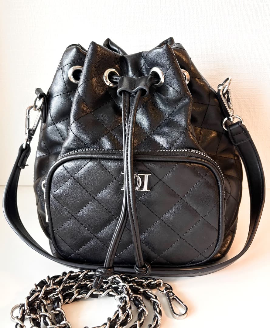 Darich DDキルティングハンドルバッグ BLACK ノベルティ