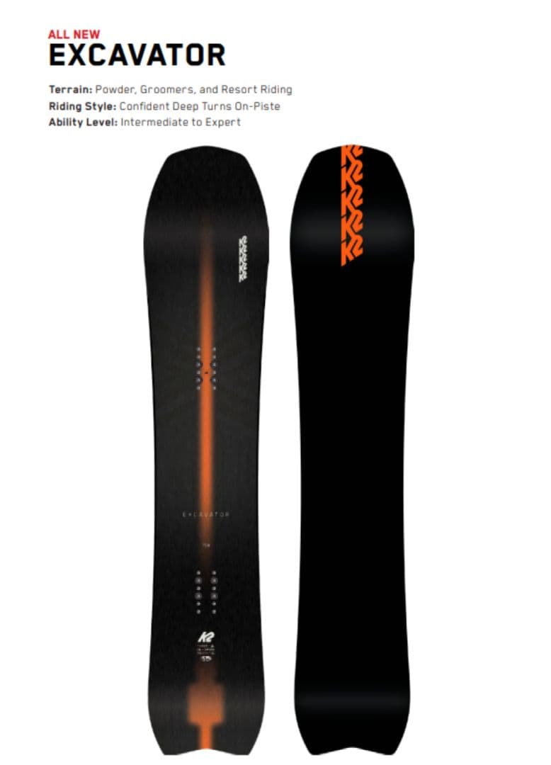 22 K2 Excavator スノーボード 150cm