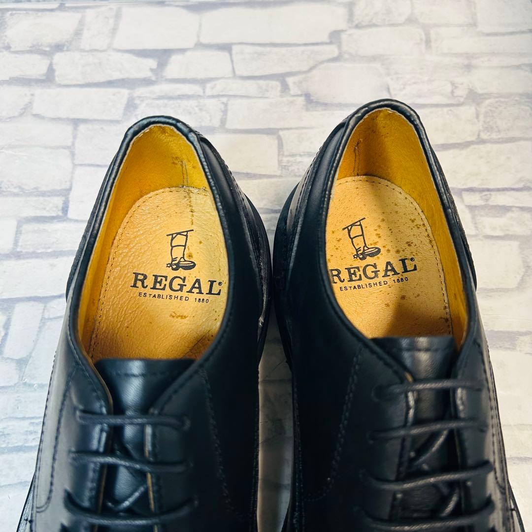 新古品 REGAL リーガル JV56 Uチップ ブラック 24.5cm