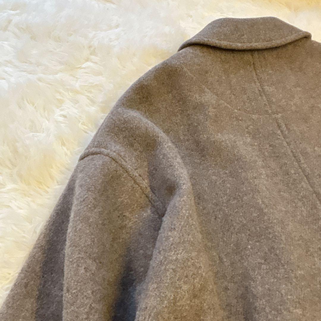 【極美品】DANTON ウール ライト パイル ステンカラー ロングコート