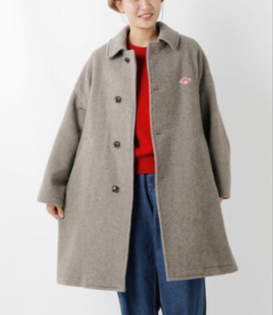 【極美品】DANTON ウール ライト パイル ステンカラー ロングコート