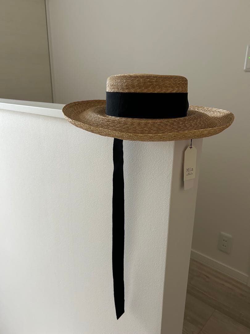 mia_hat_and_accessory カンカン帽　ラフィア　麦わら