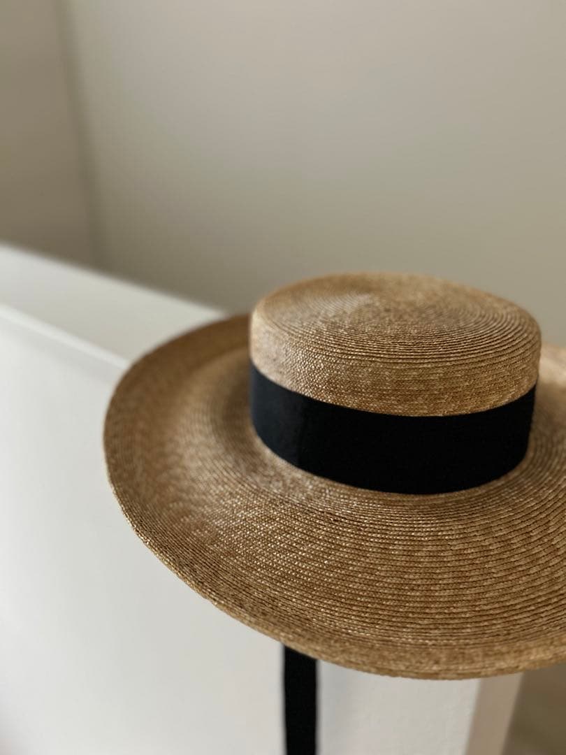 mia_hat_and_accessory カンカン帽　ラフィア　麦わら