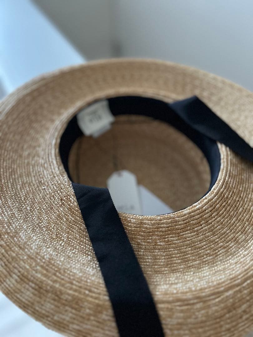 mia_hat_and_accessory カンカン帽　ラフィア　麦わら