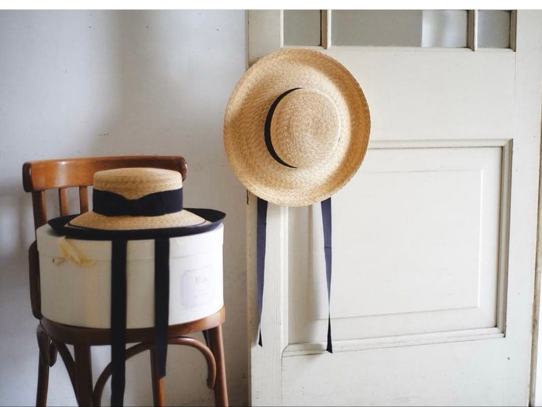 mia_hat_and_accessory カンカン帽　ラフィア　麦わら