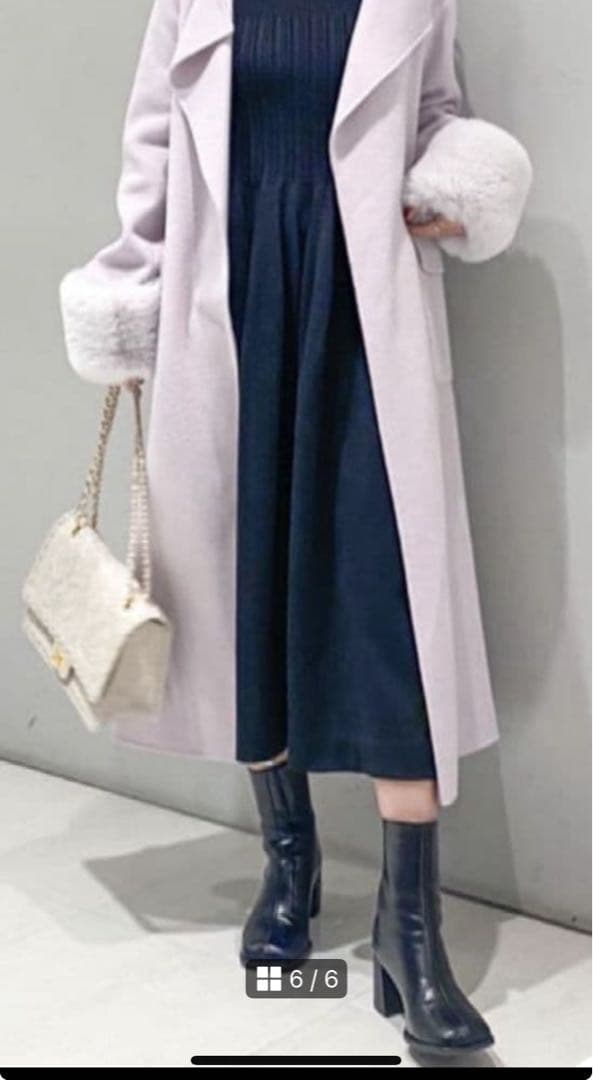 【美品】グレースコンチネンタル　ホールガーメント　ワンピース　ブラック36