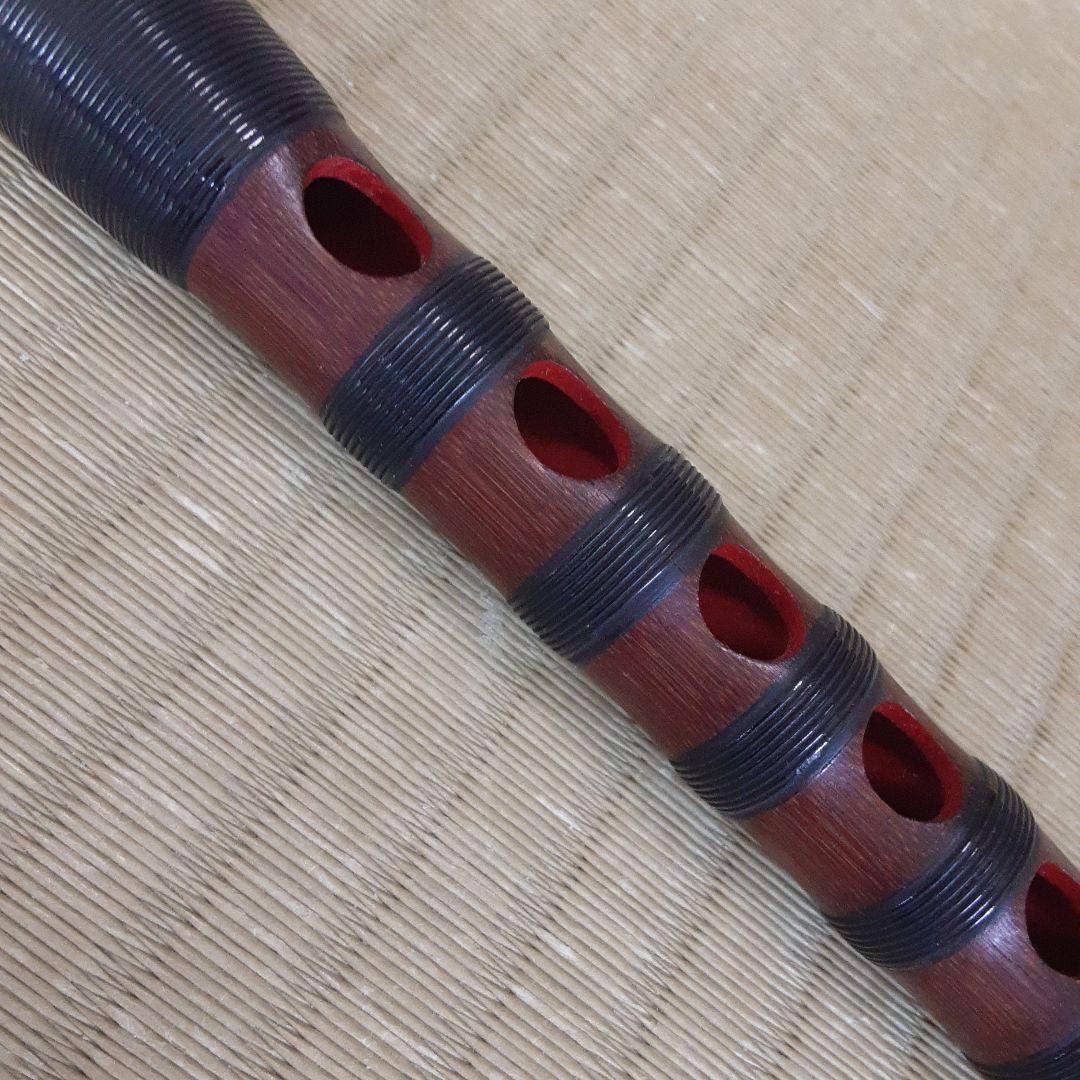 雅楽　龍笛　煤竹　樺巻き