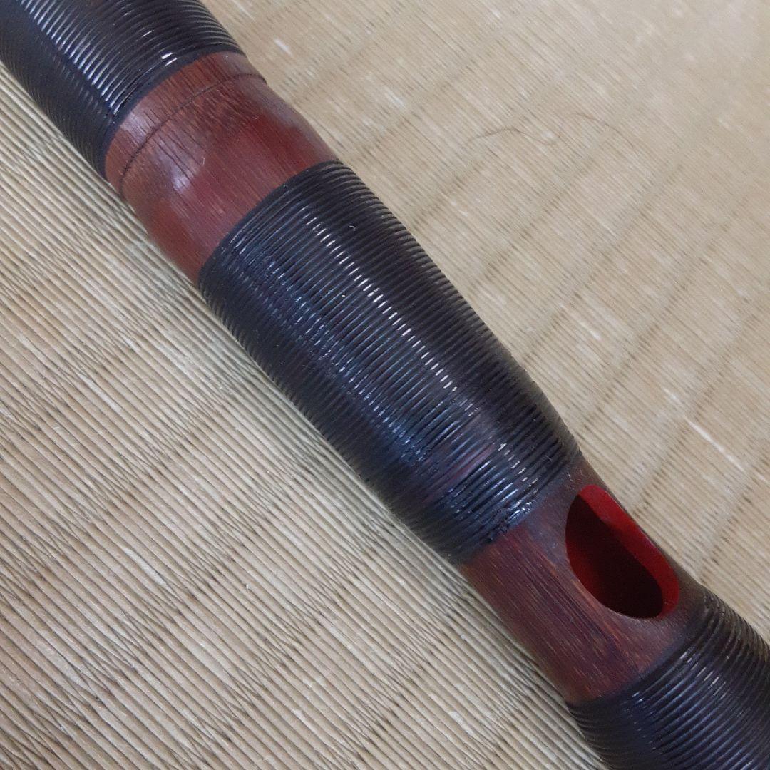 雅楽　龍笛　煤竹　樺巻き