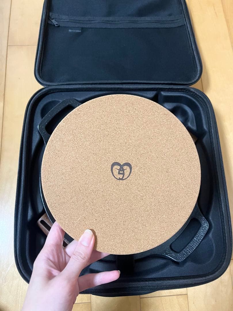 JHQ / 鉄板マルチグリドル セット 深型29cm+取っ手+鍋敷き+ケース