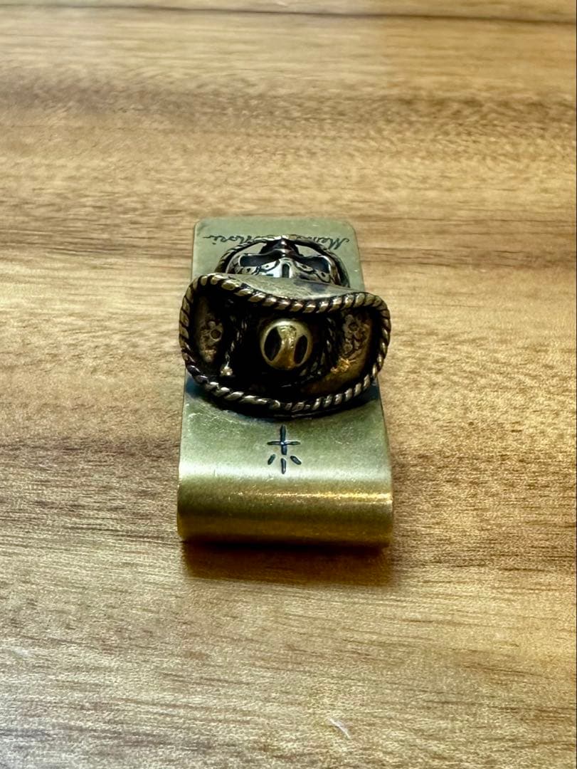 【galcia】　希少　ガルシアマネークリップ　スカル