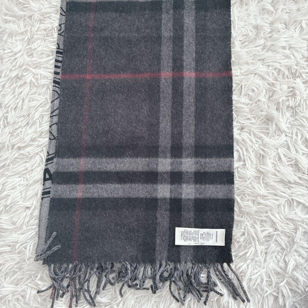 BURBERRY マフラー カシミヤ ノバチェック メガチェック モンタージュ
