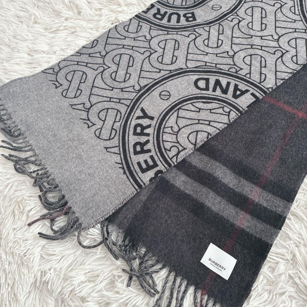 BURBERRY マフラー カシミヤ ノバチェック メガチェック モンタージュ