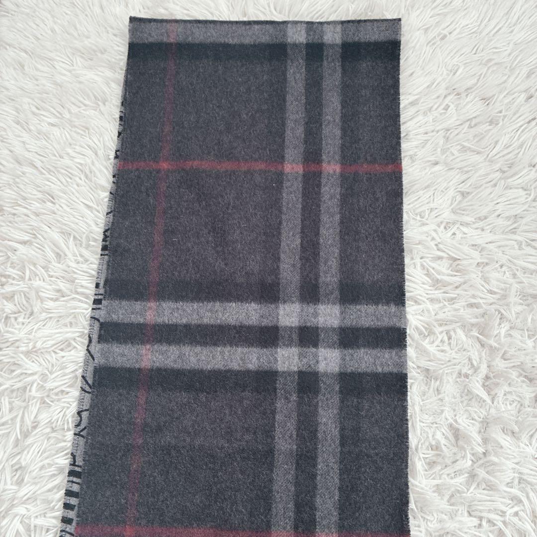 BURBERRY マフラー カシミヤ ノバチェック メガチェック モンタージュ
