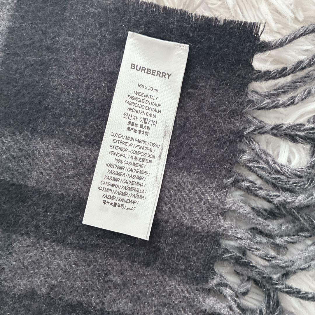 BURBERRY マフラー カシミヤ ノバチェック メガチェック モンタージュ