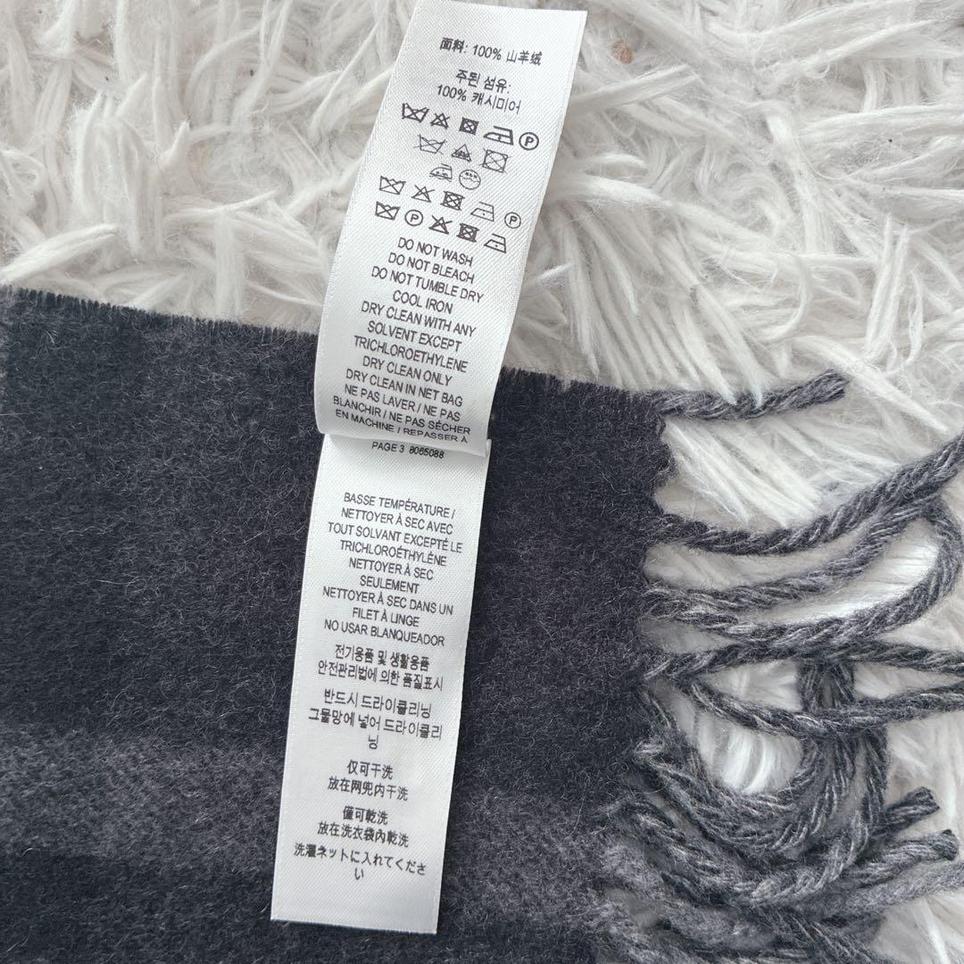 BURBERRY マフラー カシミヤ ノバチェック メガチェック モンタージュ