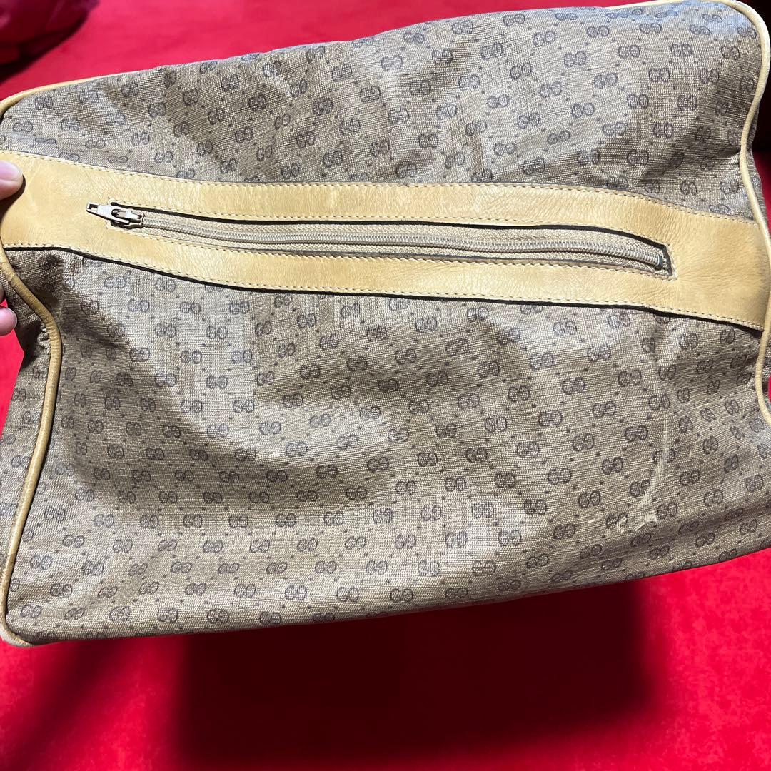 GUCCI グッチ　ボストンバック　シェリー　マイクロ　GG柄　大容量　旅行用