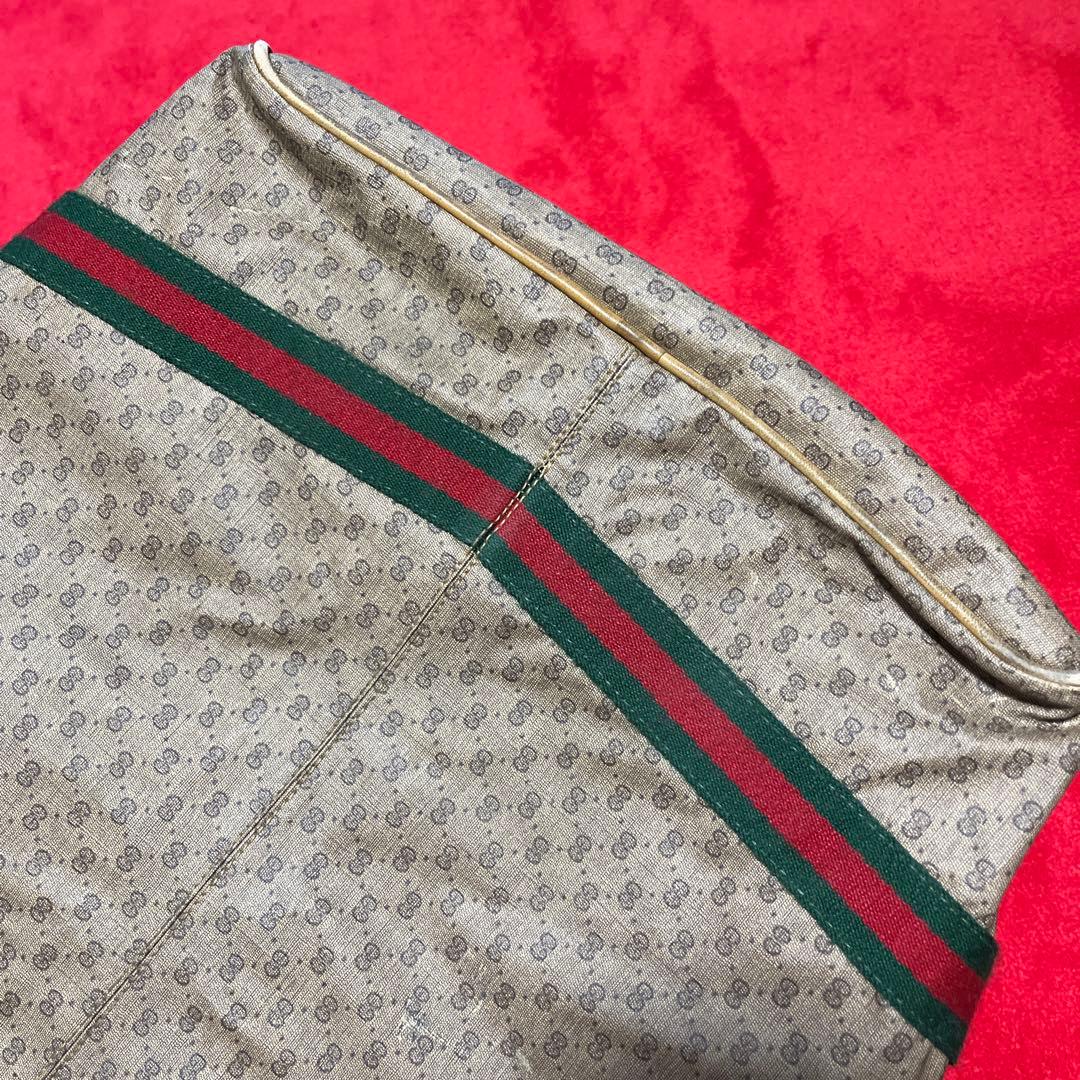 GUCCI グッチ　ボストンバック　シェリー　マイクロ　GG柄　大容量　旅行用