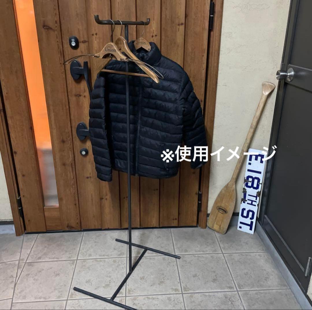 【ラスト1点】インダストリアル アイアン T字ハンガーラック シャビー 店舗什器