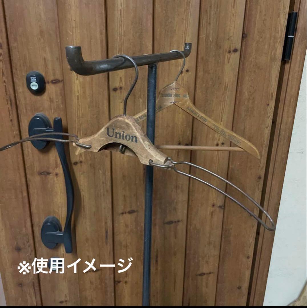 【ラスト1点】インダストリアル アイアン T字ハンガーラック シャビー 店舗什器