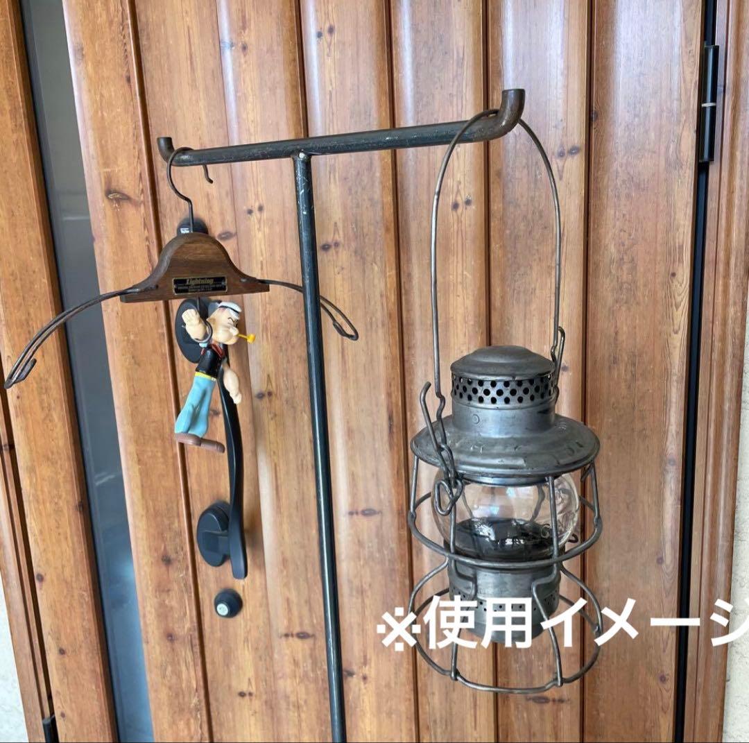 【ラスト1点】インダストリアル アイアン T字ハンガーラック シャビー 店舗什器