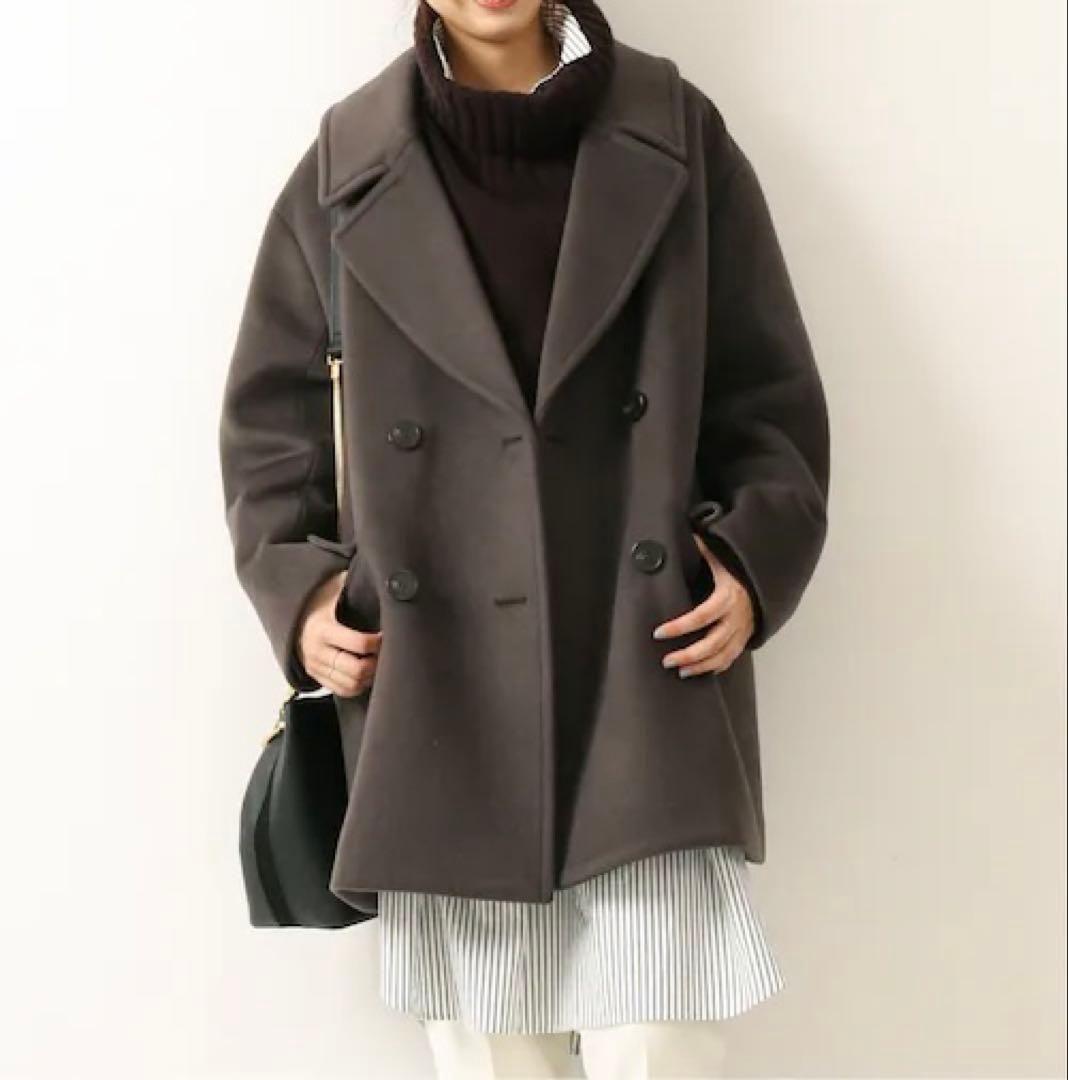 Spick&Span ハミルトンウール テーラードカラーショートコート 36