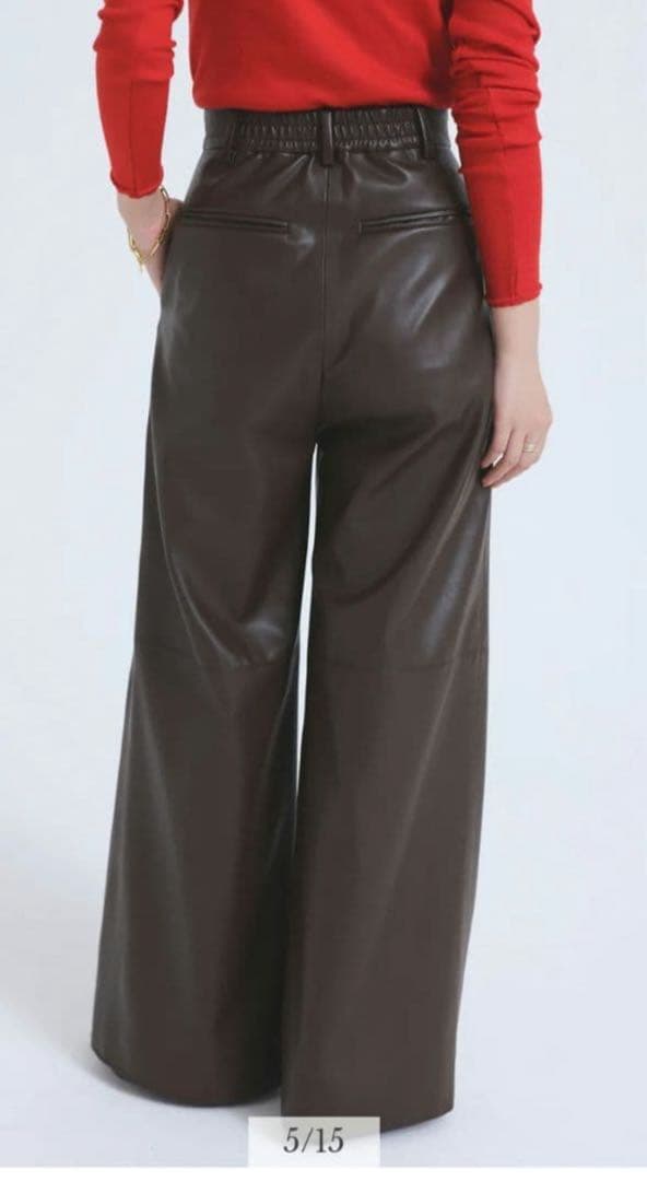 anuans ヴィーガンレザーパンツ