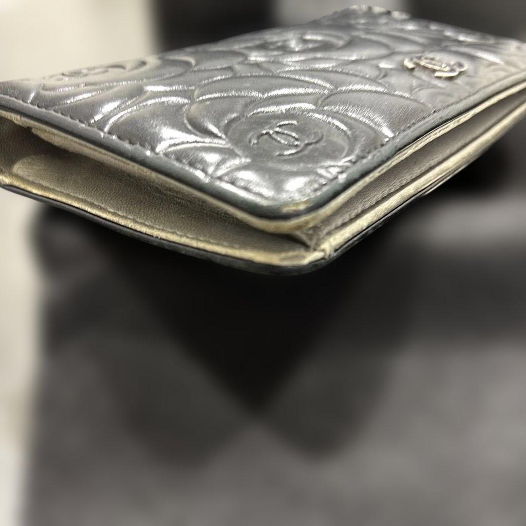 CHANEL カメリア　長財布