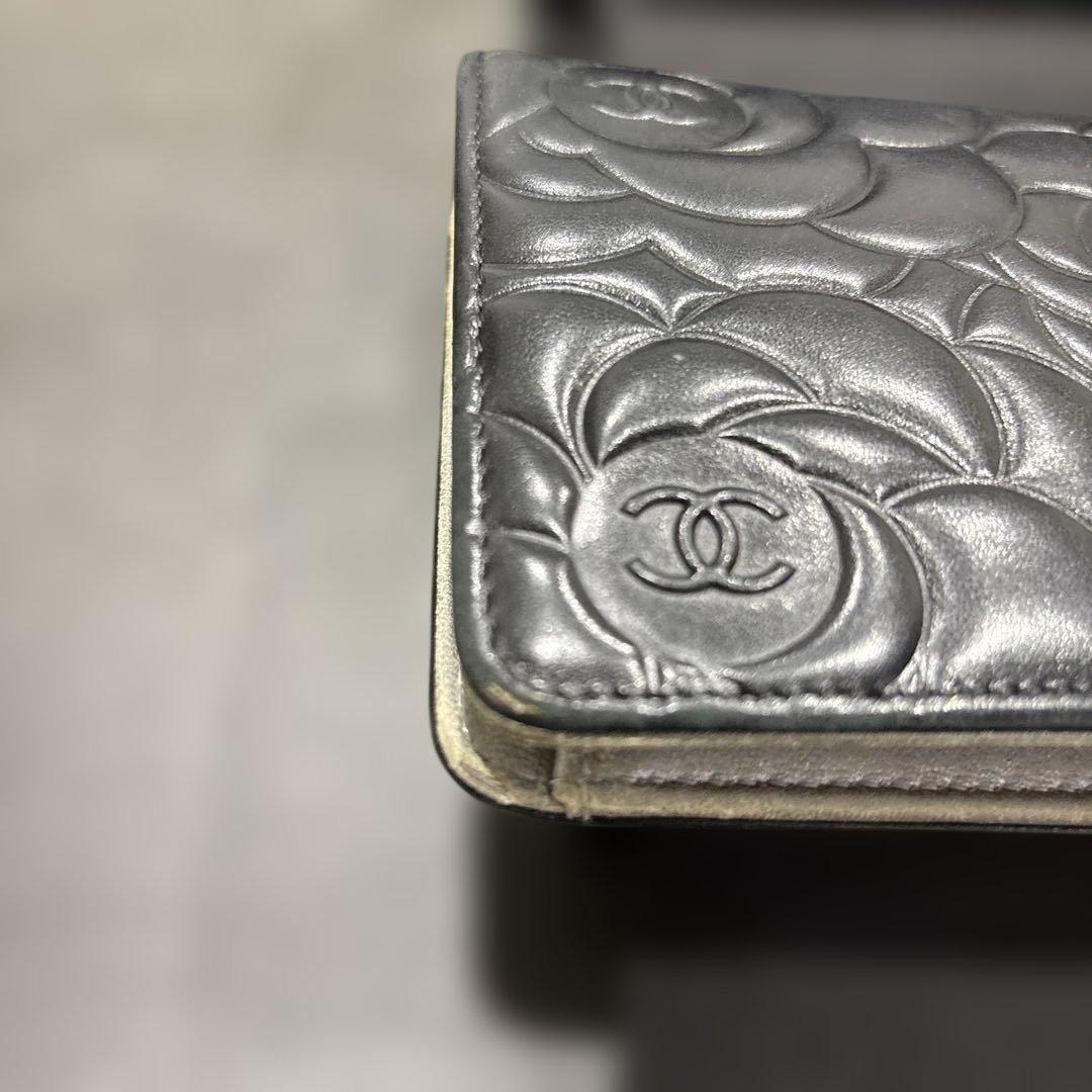 CHANEL カメリア　長財布
