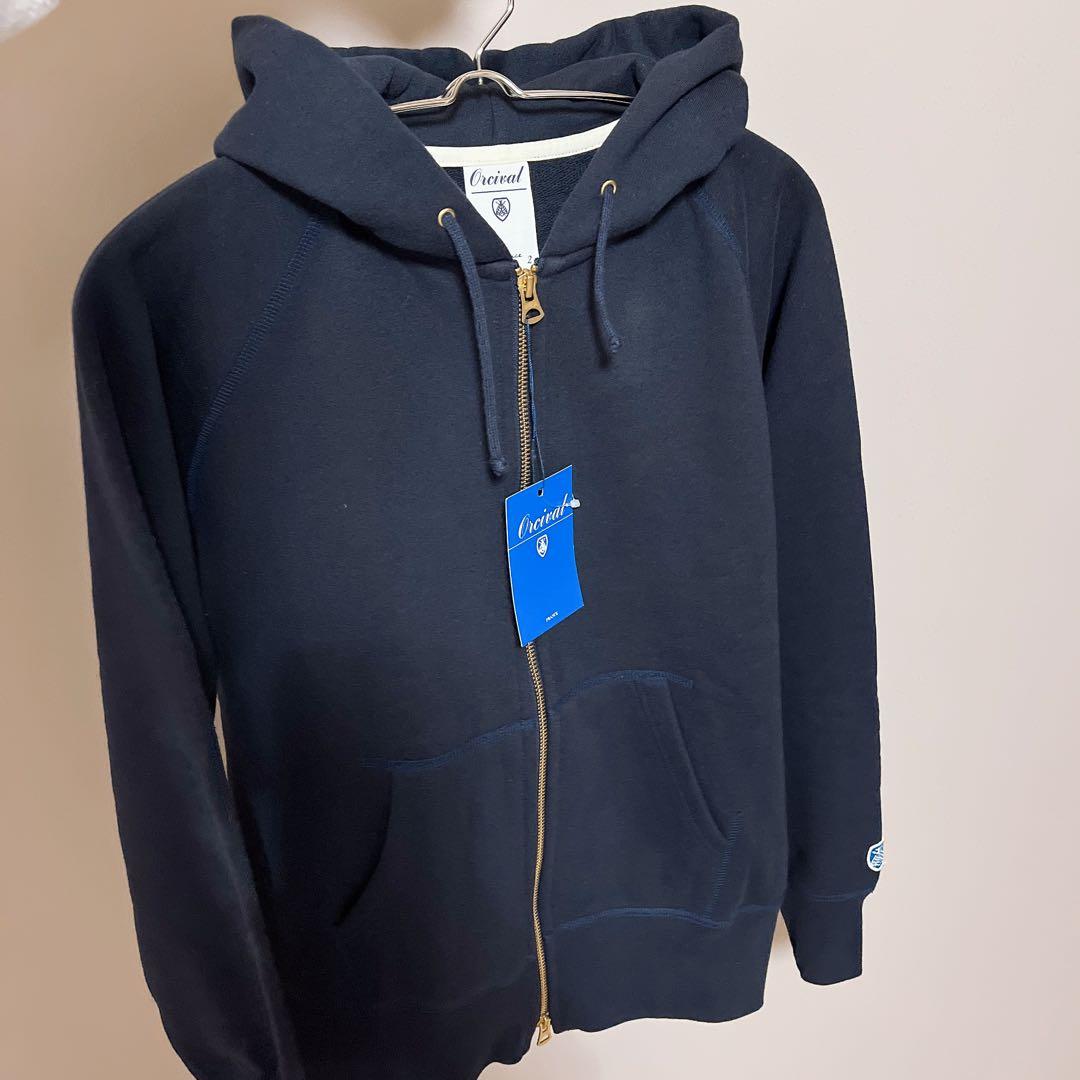 新品タグ付き！オーシバル フレンチテリー ダブルジップ パーカー スウェット L