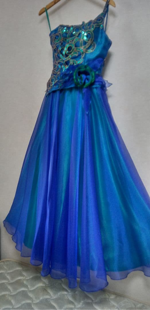 【COCOMELODY】 ワンショルダー、グラディーションドレス、M★お値下げ★