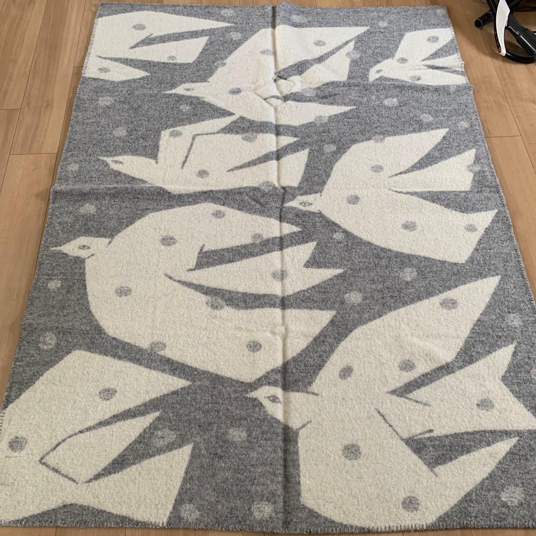 美品　クリッパン　ミナペルホネン　ウールブランケット　シングル　国内正規店購入