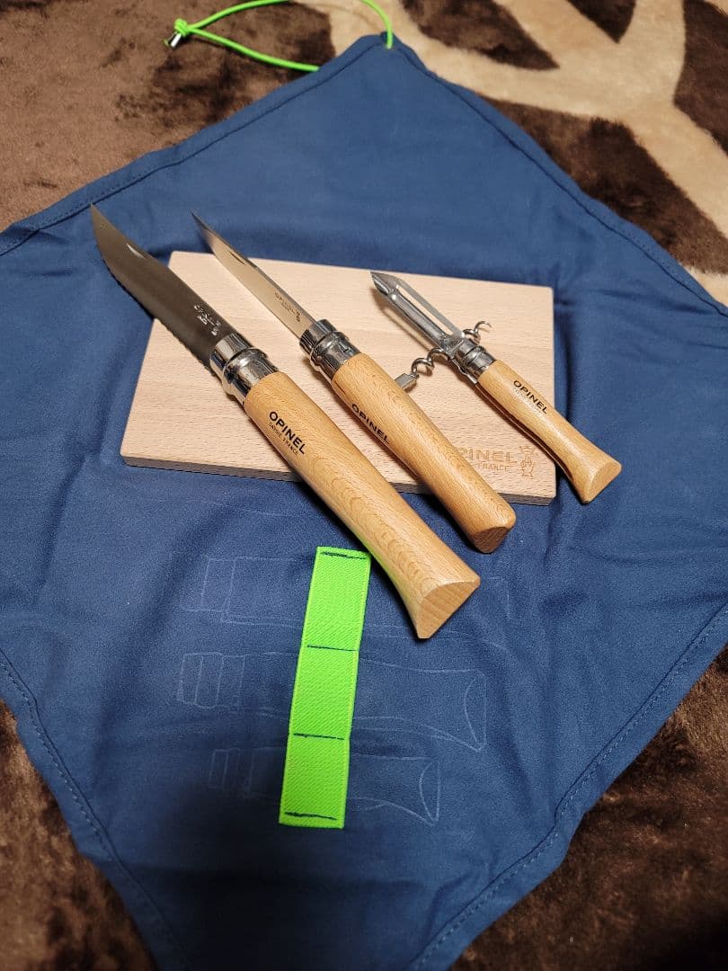 OPINEL ナイフ ピーラー コルク抜き まな板セット