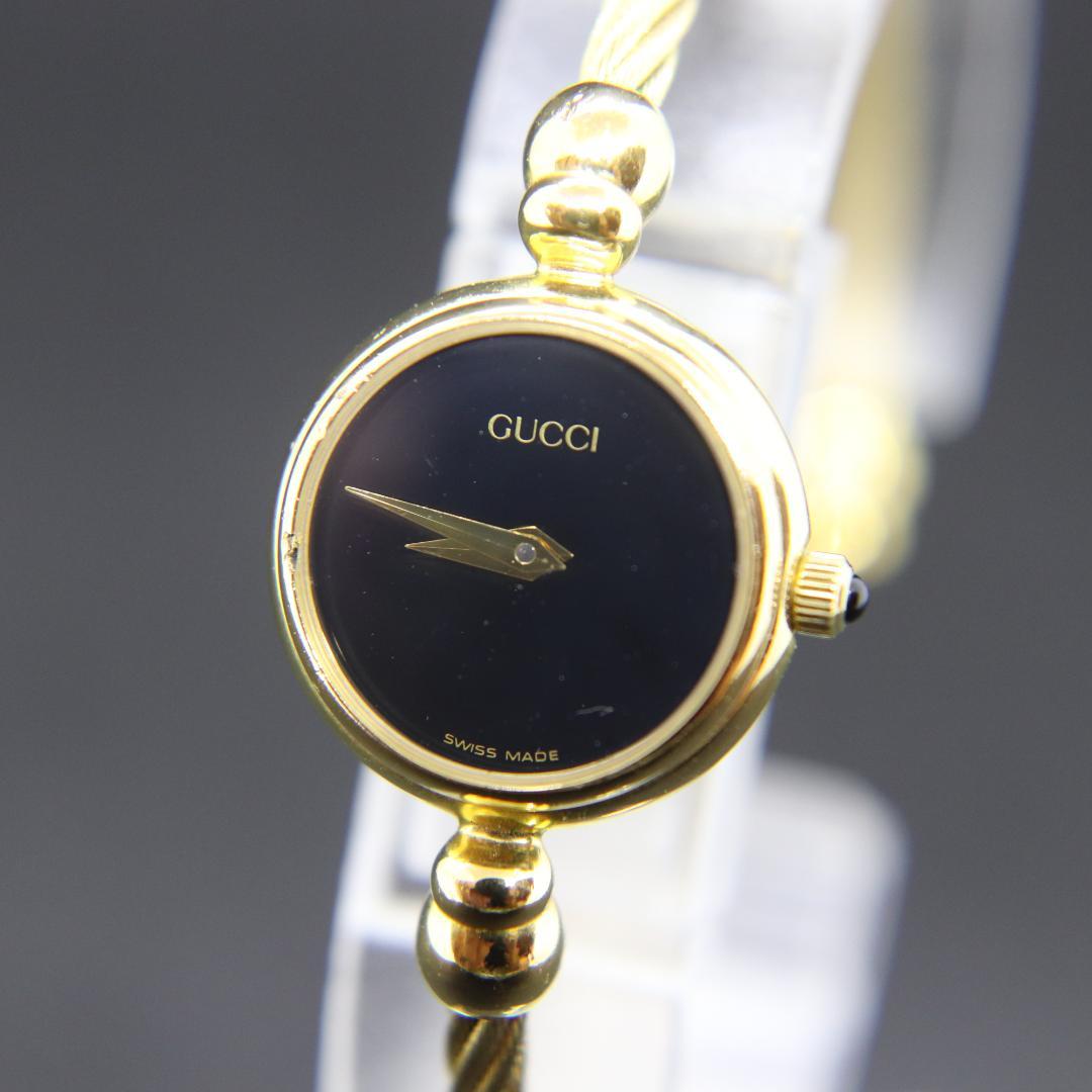 グッチ　2700.2L　腕時計　ビンテージ　クオーツ　レディース　20ｍｍ　黒