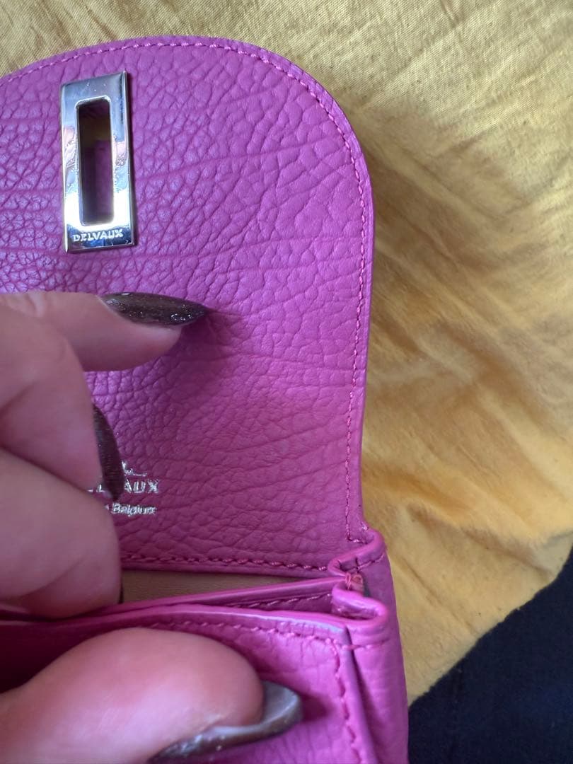 DELVAAUX デルヴォー　ピンクレザー ケース