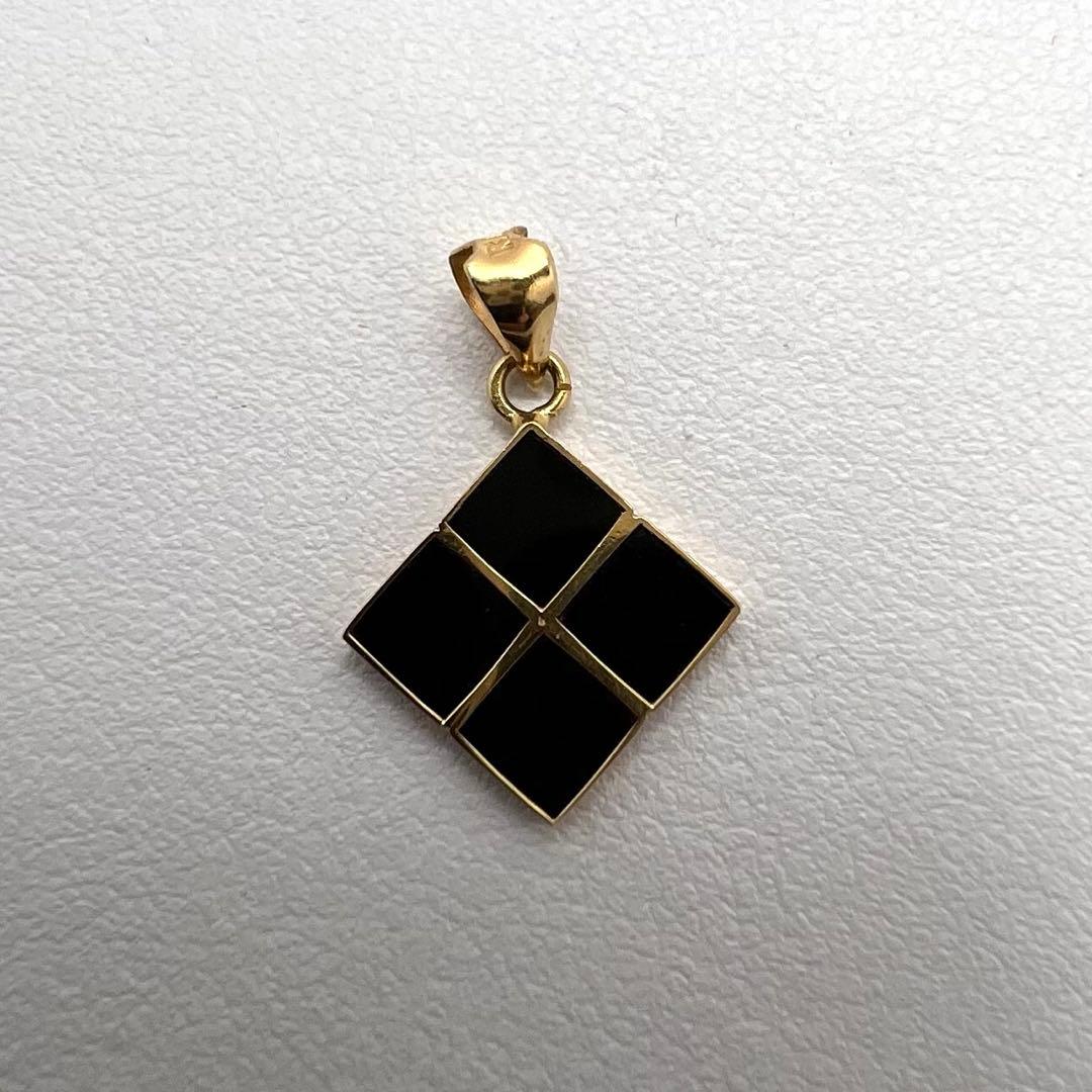 K18 ペンダント トップ　オニキス　0.65 g