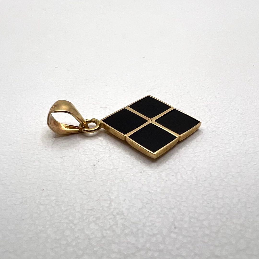 K18 ペンダント トップ　オニキス　0.65 g