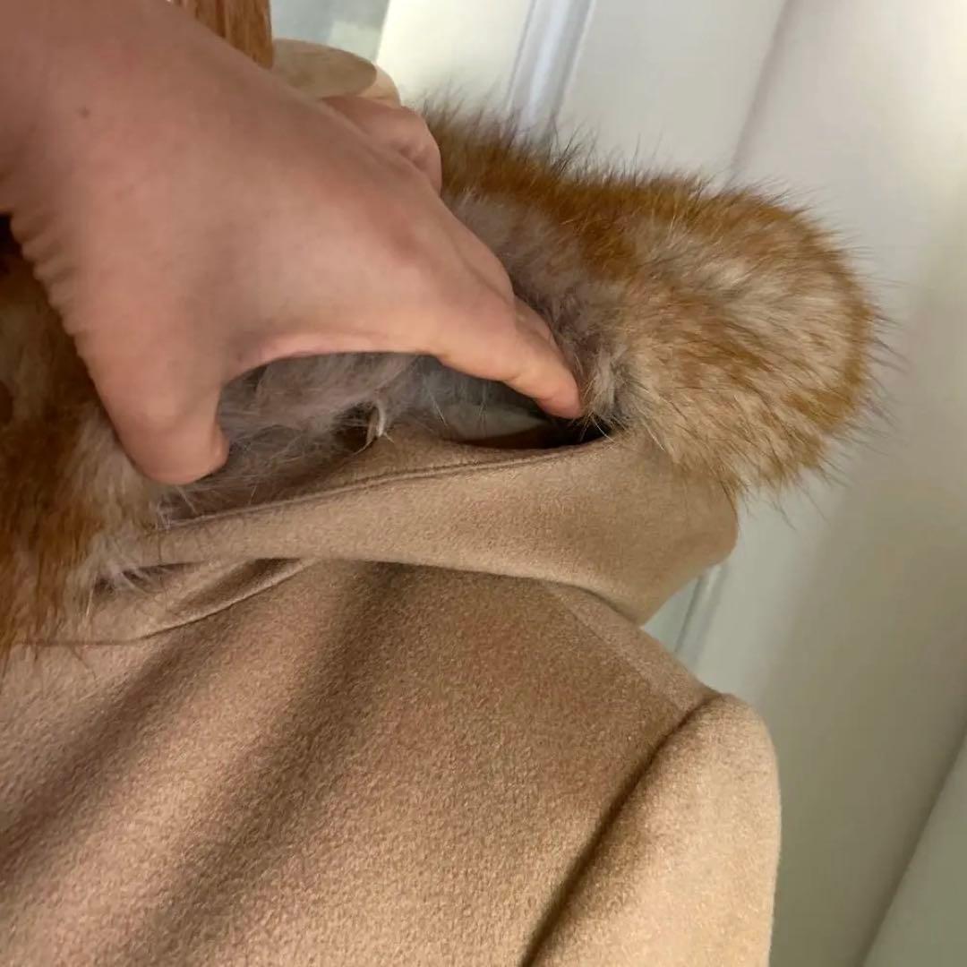 美品　トッカ やや艶ある上質カシミヤ98%使用材美しいシルエット　ロングコート